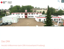 Tablet Screenshot of drk-friedberg.de